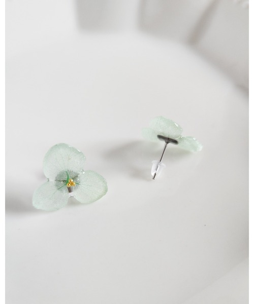 CERCA（チェルカ）の「Tresor*/紫陽花　サージカルステンレスピアス（ピアス（両耳用）・レディース・ピンク/ホワイト/ラベンダー/ブルー/ミント・FREE）」の12枚目の写真