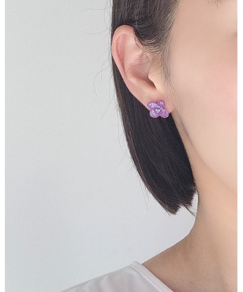 CERCA（チェルカ）の「Tresor*/紫陽花　サージカルステンレスピアス（ピアス（両耳用）・レディース・ピンク/ホワイト/ラベンダー/ブルー/ミント・FREE）」の13枚目の写真