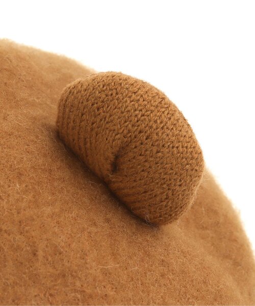 apres les cours（アプレレクール）の「tiny bear 耳付きベレー帽（ハンチング/ベレー帽・キッズ・ブラウン/グリーン・50/54）」の13枚目の写真