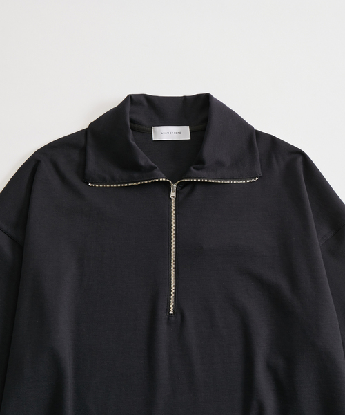 タグ付未使用品！！　ADAM ET ROPE　アダムエロペ　　ハーフジップ セール】【WEB限定】《数量限定追加》ビッグカラー ハーフジップ