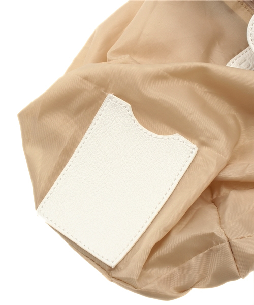 DISCOAT(ディスコート)の「【Discoat】バンブータッセル巾着2wayrリュック(バックパック/リュック・レディース・ベージュ/オフホワイト/ブラック・フリ-)」の9枚目の写真