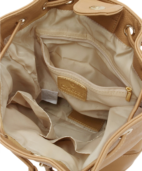 DISCOAT(ディスコート)の「【Discoat】バンブータッセル巾着2wayrリュック(バックパック/リュック・レディース・ベージュ/オフホワイト/ブラック・フリ-)」の10枚目の写真