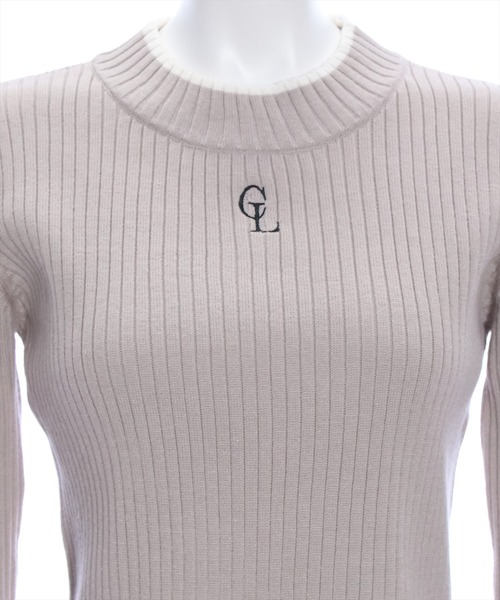 clear(クリア)の「ワンポイント刺繍フレアスリーブニットトップス(ニット/セーター・レディース・オフホワイト/グレイッシュベージュ/ブラック・F)」の8枚目の写真