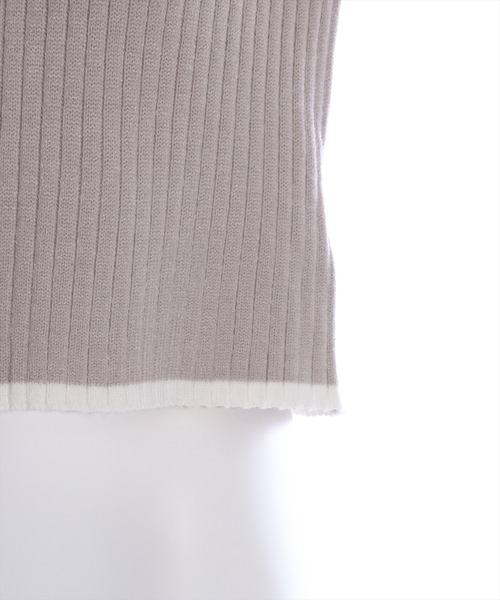 clear(クリア)の「ワンポイント刺繍フレアスリーブニットトップス(ニット/セーター・レディース・オフホワイト/グレイッシュベージュ/ブラック・F)」の11枚目の写真