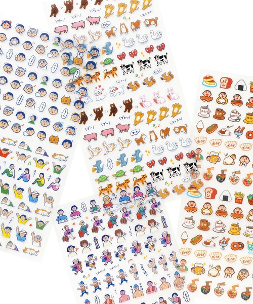 ニューレトロ ダイアリーシール 手帳 ステッカー ミニ クリア