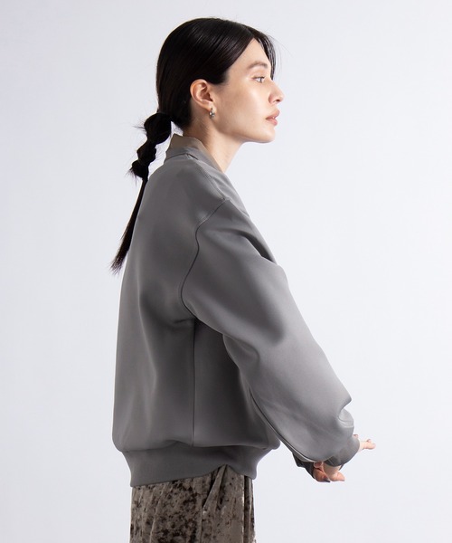 SETUP7（セットアップセブン）の「SWEET11月号掲載品【SETUP7】ダンボールスウェットクルーネック　ESSENTIALS Super smooth cardboard Parker　Clan e legance sweater（スウェット・レディース・ベージュ/グレー/アイボリー/ブラック・S/M）」の18枚目の写真