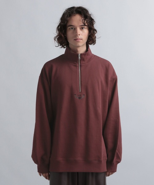 HARE（ハレ）の「ウラケロゴハーフジップスウェット(HARE)（スウェット・メンズ・レッド/ブラック/ホワイト/オレンジ/ブルー・MEDIUM/SMALL）」の13枚目の写真