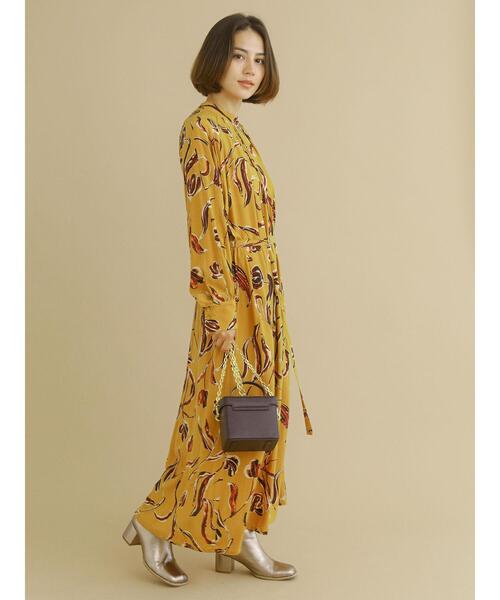 Te chichi CLASSIC（テチチクラシック）の「【ipeker】プリントワンピース（ワンピース・レディース・ブラック/イエロー・F）」の11枚目の写真