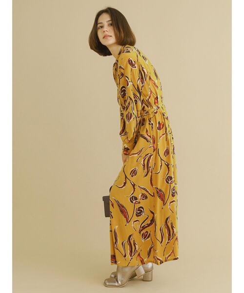 Te chichi CLASSIC（テチチクラシック）の「【ipeker】プリントワンピース（ワンピース・レディース・ブラック/イエロー・F）」の14枚目の写真