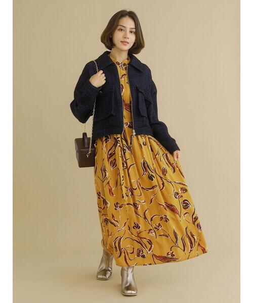Te chichi CLASSIC（テチチクラシック）の「【ipeker】プリントワンピース（ワンピース・レディース・ブラック/イエロー・F）」の15枚目の写真