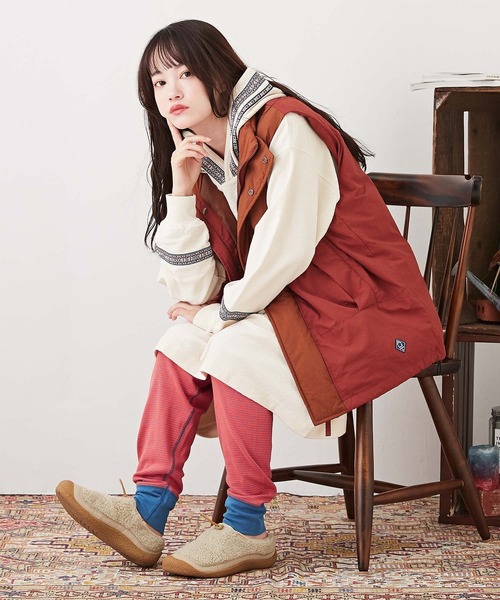 CUBE SUGAR（キューブシュガー）の「ピーチ起毛フライスレギンス（レギンス/スパッツ・レディース・ブルー/オレンジ/ネイビー・M）」の4枚目の写真