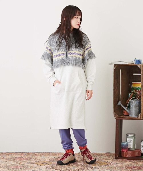 CUBE SUGAR（キューブシュガー）の「ピーチ起毛フライスレギンス（レギンス/スパッツ・レディース・ブルー/オレンジ/ネイビー・M）」の5枚目の写真