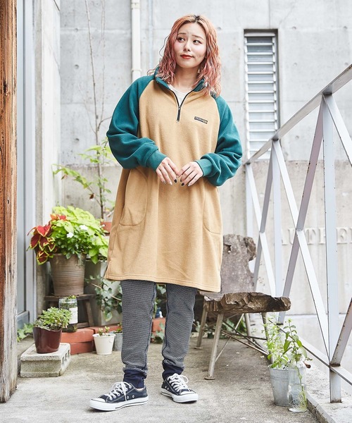 CUBE SUGAR（キューブシュガー）の「ピーチ起毛フライスレギンス（レギンス/スパッツ・レディース・ブルー/オレンジ/ネイビー・M）」の7枚目の写真