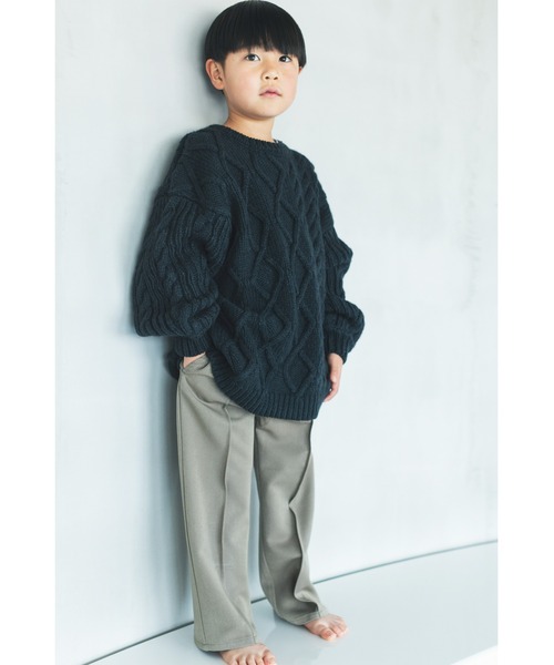 ooju（オージュ）の「【ooju】フレアパンツ（その他パンツ・キッズ・ボルドー/カーキ/チャコールグレー・1/2/3/4）」の8枚目の写真