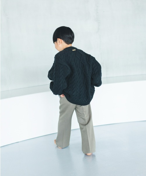 ooju（オージュ）の「【ooju】フレアパンツ（その他パンツ・キッズ・ボルドー/カーキ/チャコールグレー・1/2/3/4）」の9枚目の写真