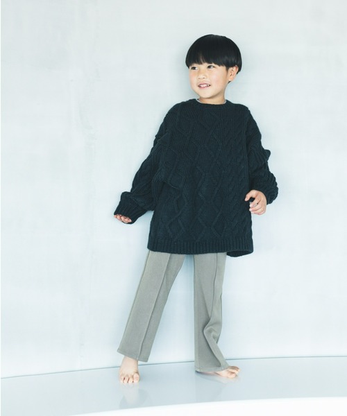 ooju（オージュ）の「【ooju】フレアパンツ（その他パンツ・キッズ・ボルドー/カーキ/チャコールグレー・1/2/3/4）」の7枚目の写真