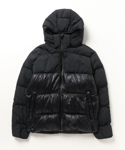 新品　adidas originals ダウンジャケット　パファージャケット adidas ダウンジャケット ダウン フード付き無地パファー