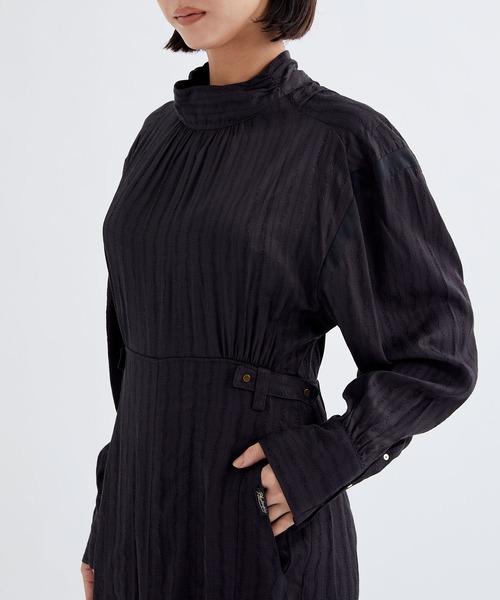 PHOTOCOPIEU(フォトコピュー)の「【PHOTOCOPIEU/フォトコピュー】GATHERD DRESS/ギャザードレス(ドレス・レディース・ブラック・36/38)」の9枚目の写真
