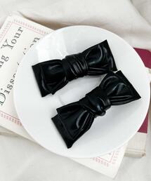 WEGO | WEGO/【2点セット】パデッドリボンクリップ(バレッタ/ヘアクリップ)