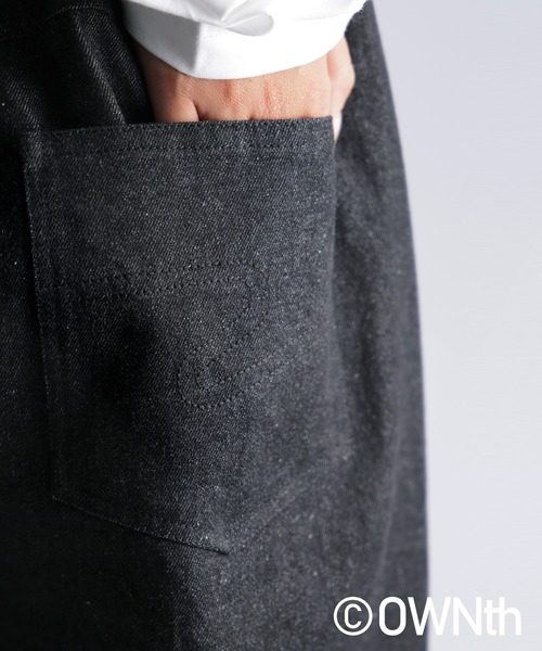 OWNth(オンス)の「バイカラーデニムドッキングテーパードパンツ(デニムパンツ・レディース・ブラック/グレー・M/L)」の8枚目の写真