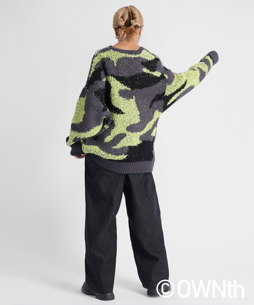OWNth(オンス)の「バイカラーデニムドッキングテーパードパンツ(デニムパンツ・レディース・ブラック/グレー・M/L)」の5枚目の写真