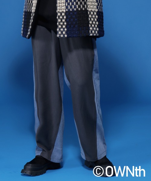 OWNth(オンス)の「バイカラーデニムドッキングテーパードパンツ(デニムパンツ・レディース・ブラック/グレー・M/L)」の17枚目の写真