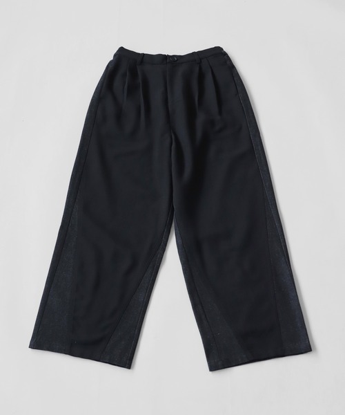 OWNth(オンス)の「バイカラーデニムドッキングテーパードパンツ(デニムパンツ・レディース・ブラック/グレー・M/L)」の22枚目の写真