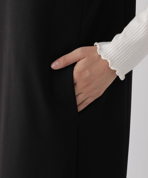 【セール】スゴラクストレッチＶネックジャンスカ/970903（ジャンパースカート）｜GLOBAL WORK（グローバルワーク）