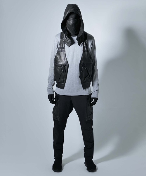 CIVILIZED（シヴィライズド）の「INVISIBLE CARGO PANTS Ver2.0（カーゴパンツ・メンズ・ブラック・1/2）」の13枚目の写真