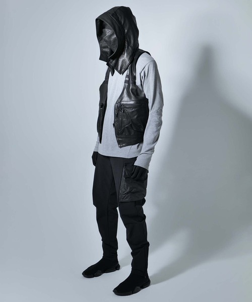 CIVILIZED（シヴィライズド）の「INVISIBLE CARGO PANTS Ver2.0（カーゴパンツ・メンズ・ブラック・1/2）」の12枚目の写真