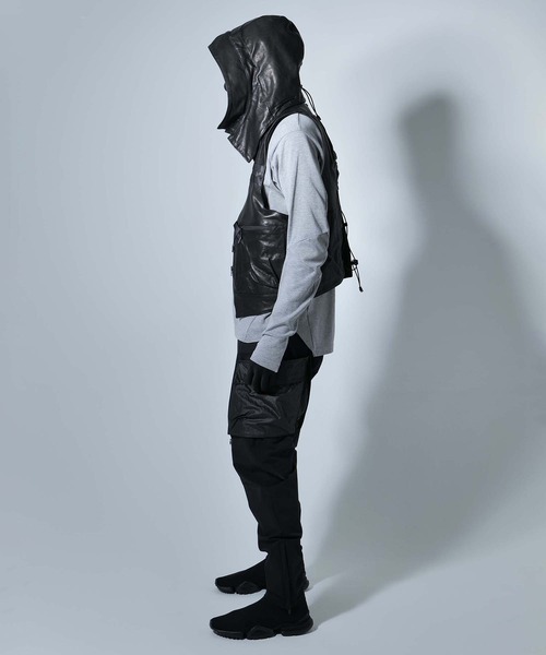 CIVILIZED（シヴィライズド）の「INVISIBLE CARGO PANTS Ver2.0（カーゴパンツ・メンズ・ブラック・1/2）」の11枚目の写真
