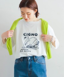 NOMBRE IMPAIR | スワンPT　8分袖TEE(Tシャツ/カットソー)