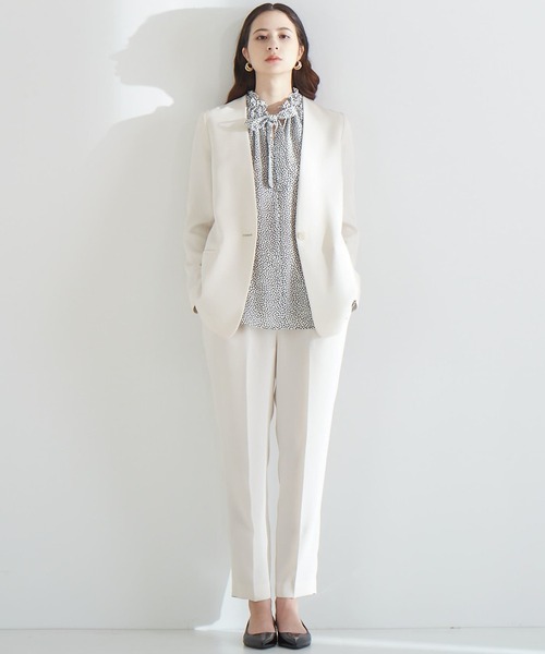 Tiara(ティアラ)の「イージータックパンツ(その他パンツ・レディース・アイボリー/ネイビー/ブラック・3/4/1/2)」の10枚目の写真