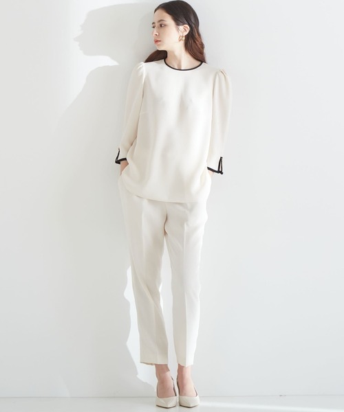 Tiara(ティアラ)の「イージータックパンツ(その他パンツ・レディース・アイボリー/ネイビー/ブラック・3/4/1/2)」の13枚目の写真