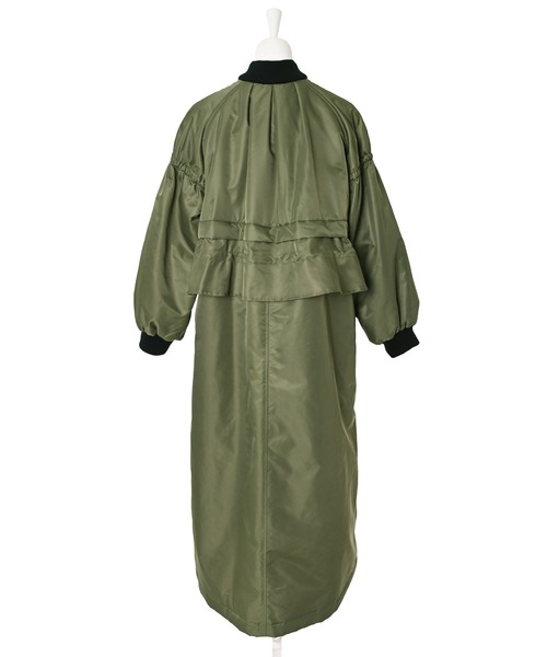 Narcissus（ナルシス）の「【Narcissus】MA-1フリルロングコート（ノー