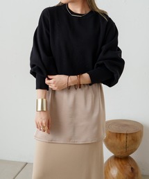 Omekashi | 総針パフニット(ニット/セーター)