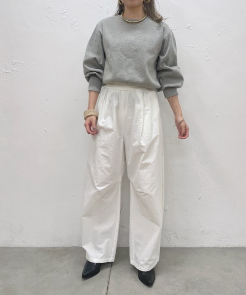 Omekashi（オメカシ）の「総針パフニット（ニット/セーター・レディース・ブルー/グレー/ブラック/オフホワイト・FREE）」の5枚目の写真