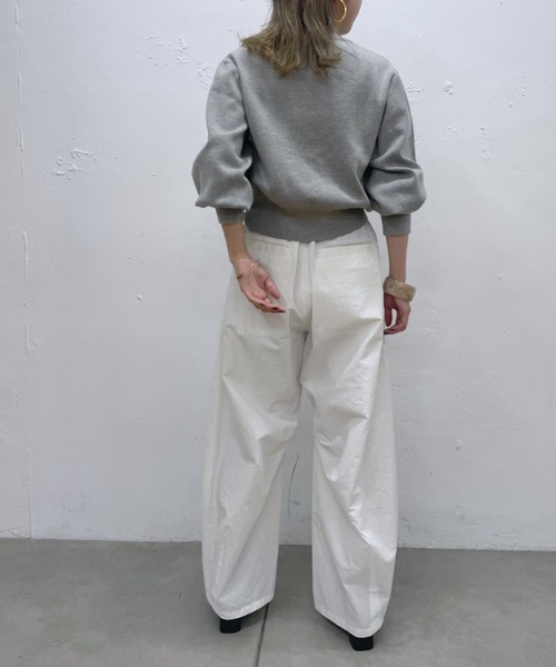 Omekashi（オメカシ）の「総針パフニット（ニット/セーター・レディース・ブルー/グレー/ブラック/オフホワイト・FREE）」の6枚目の写真