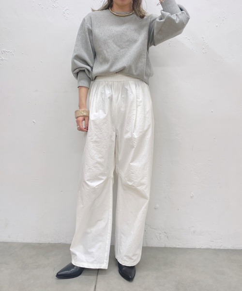 Omekashi（オメカシ）の「総針パフニット（ニット/セーター・レディース・ブルー/グレー/ブラック/オフホワイト・FREE）」の7枚目の写真