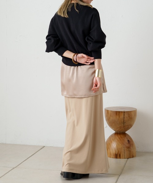 Omekashi（オメカシ）の「総針パフニット（ニット/セーター・レディース・ブルー/グレー/ブラック/オフホワイト・FREE）」の16枚目の写真