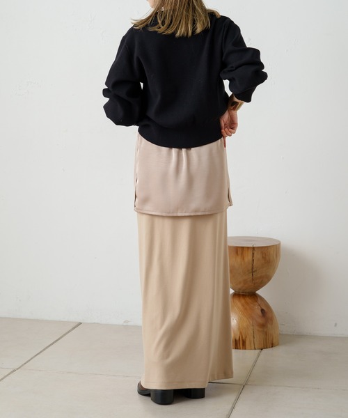 Omekashi（オメカシ）の「総針パフニット（ニット/セーター・レディース・ブルー/グレー/ブラック/オフホワイト・FREE）」の18枚目の写真