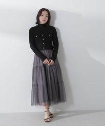 NATURAL BEAUTY BASIC | ◇チュールティアードスカート(スカート)