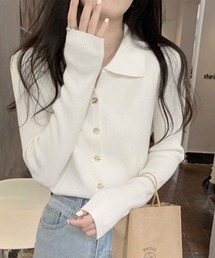 Miniministore（ミニミニストア）の「春ニットトップス レディースニットポロ（ニット/セーター）」