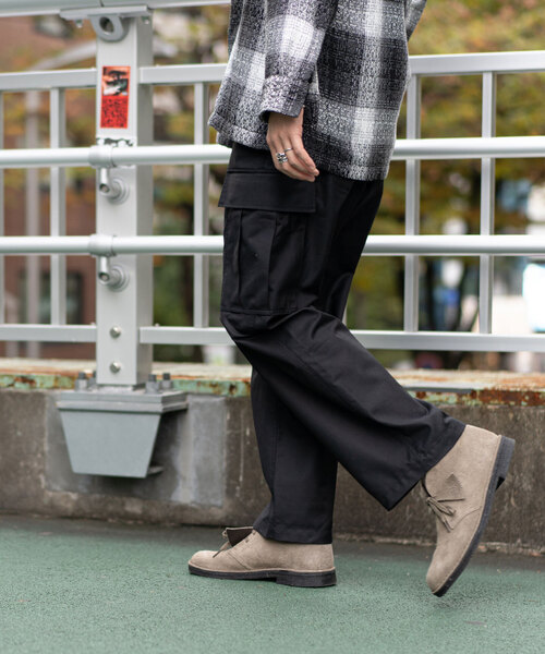 417 EDIFICE（フォーワンセブンエディフィス）の「M-51 EASY PANTS / ミリタリーカーゴパンツ（カーゴパンツ・メンズ・ブラック/カーキ/チャコールグレー・SMALL/MEDIUM/LARGE）」の14枚目の写真