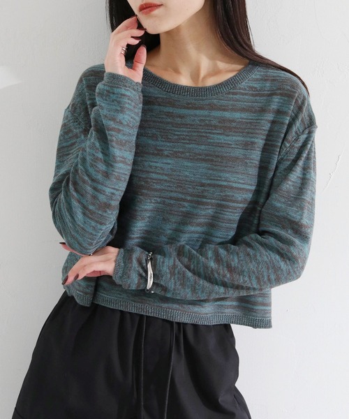 cheriella(シェリエラ)の「【cheriella】WEB限定メランジニット(ニット/セーター・レディース・グレー/ブルー/ミント・M)」の17枚目の写真
