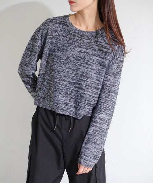 cheriella(シェリエラ)の「【cheriella】WEB限定メランジニット(ニット/セーター・レディース・グレー/ブルー/ミント・M)」の8枚目の写真