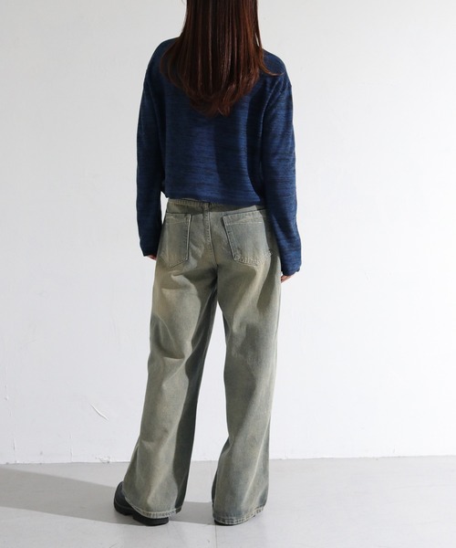 cheriella(シェリエラ)の「【cheriella】WEB限定メランジニット(ニット/セーター・レディース・グレー/ブルー/ミント・M)」の16枚目の写真