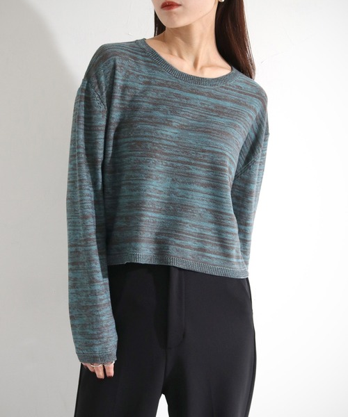 cheriella（シェリエラ）の「【cheriella】WEB限定メランジニット（ニット/セーター・レディース・グレー/ブルー/ミント・M）」の17枚目の写真