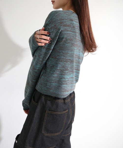 cheriella（シェリエラ）の「【cheriella】WEB限定メランジニット（ニット/セーター・レディース・グレー/ブルー/ミント・M）」の20枚目の写真