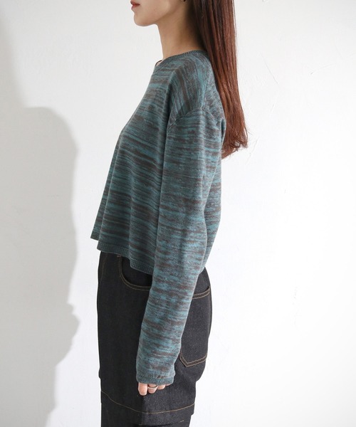 cheriella（シェリエラ）の「【cheriella】WEB限定メランジニット（ニット/セーター・レディース・グレー/ブルー/ミント・M）」の21枚目の写真